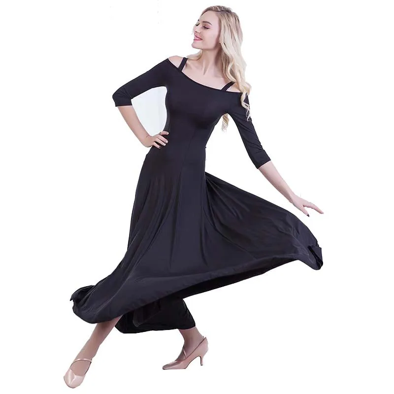 A-Line Maxi Ballroom Dress