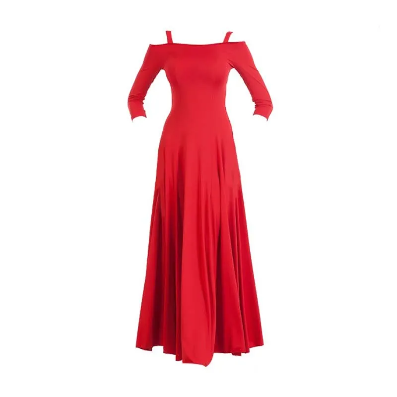 A-Line Maxi Ballroom Dress