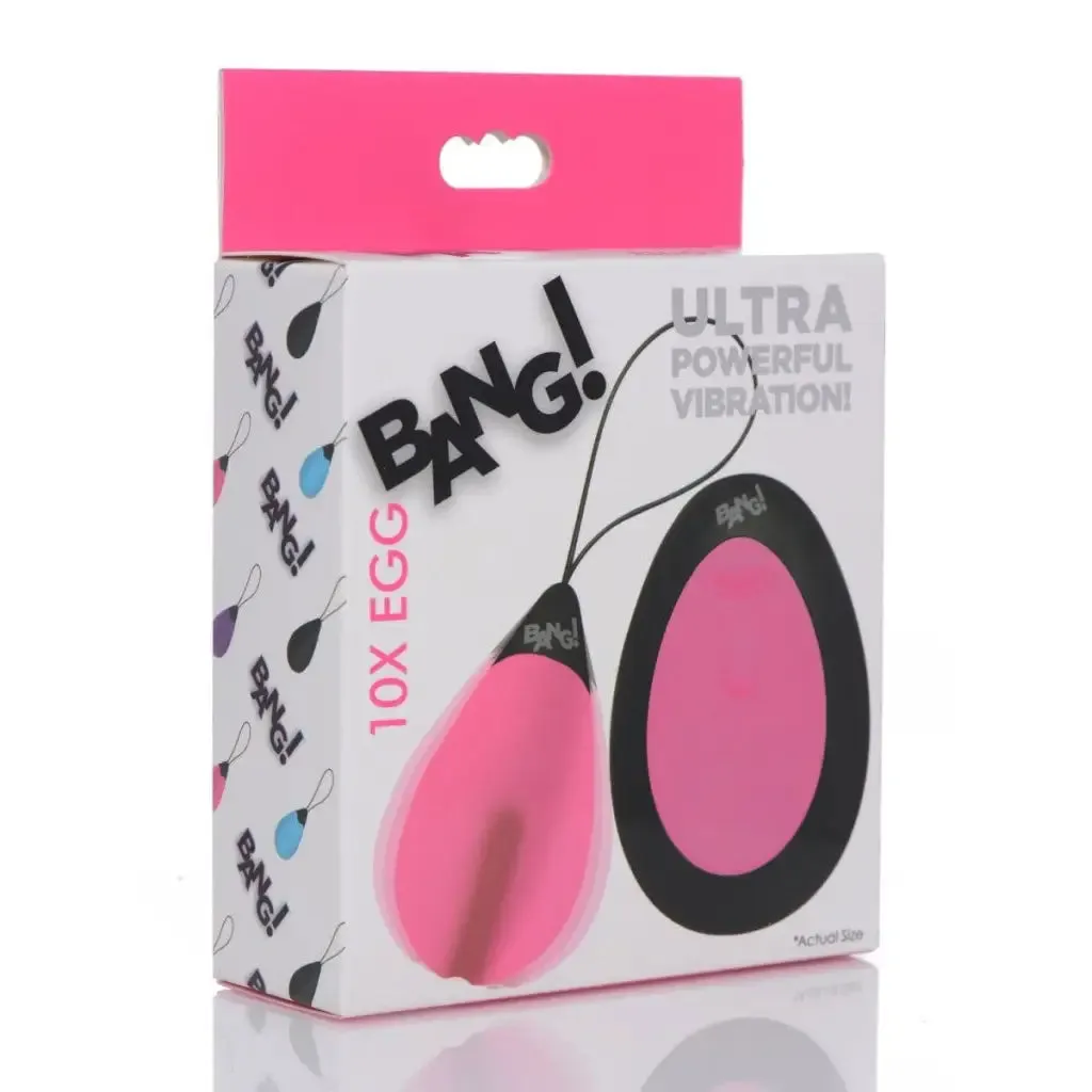 BANG! 10x Silicone Vibrating Egg