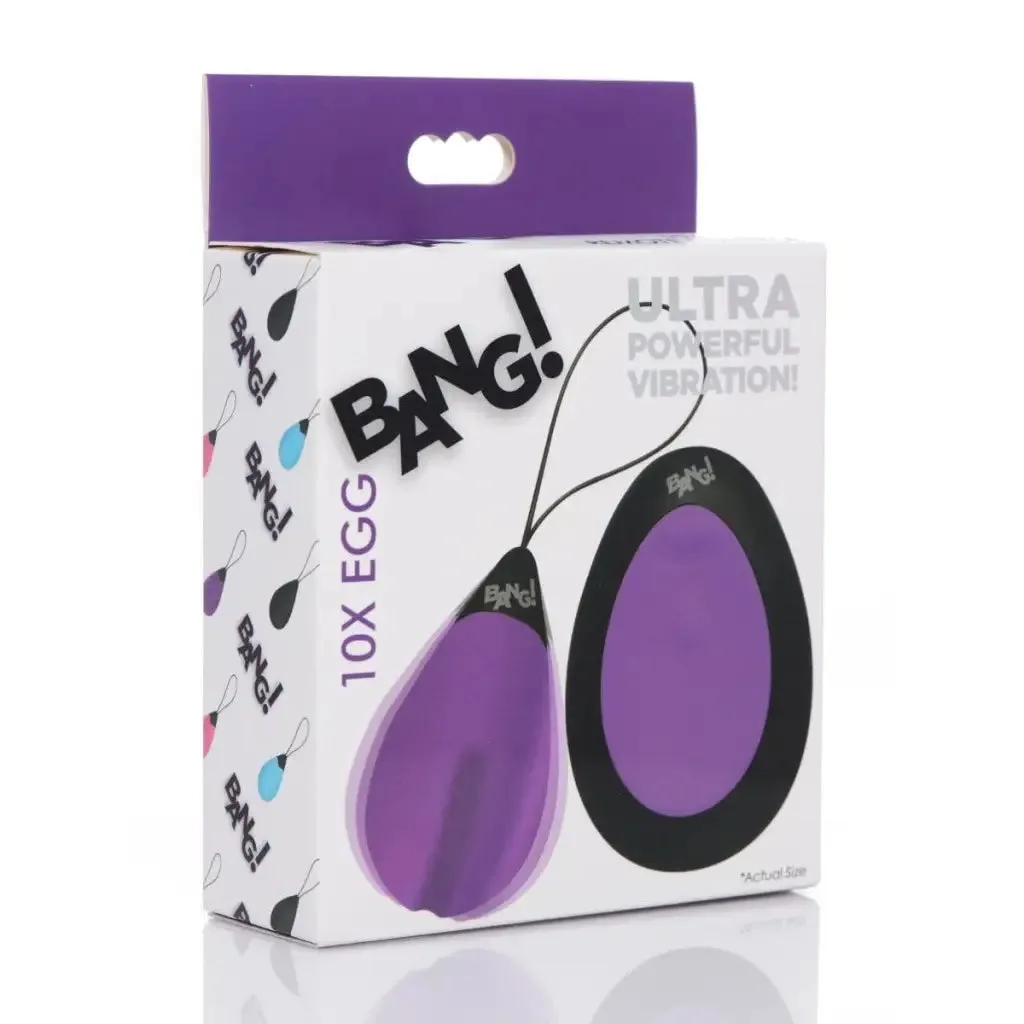 BANG! 10x Silicone Vibrating Egg