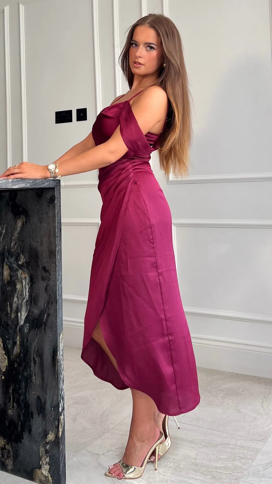 Camila Wine Dress