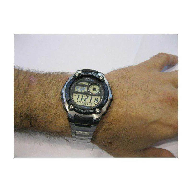 Casio AE-2100WD-1A Silver Stainless Watch Men
