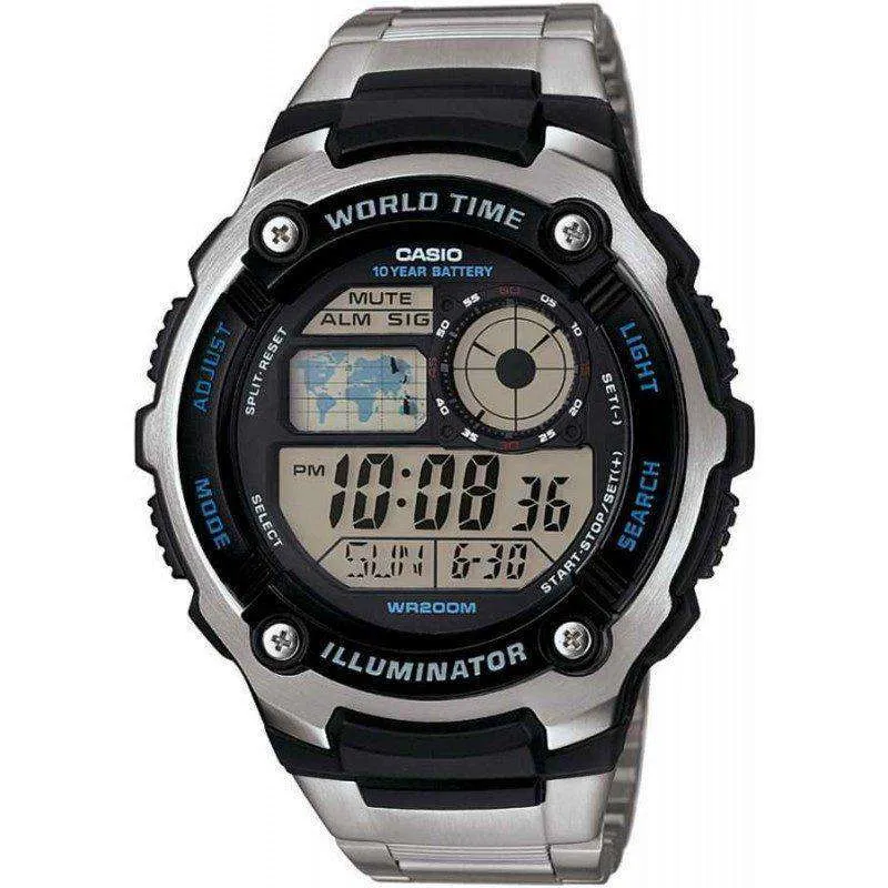 Casio AE-2100WD-1A Silver Stainless Watch Men