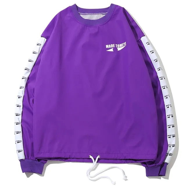 Color Block Side Striped Sweatshirt