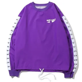 Color Block Side Striped Sweatshirt