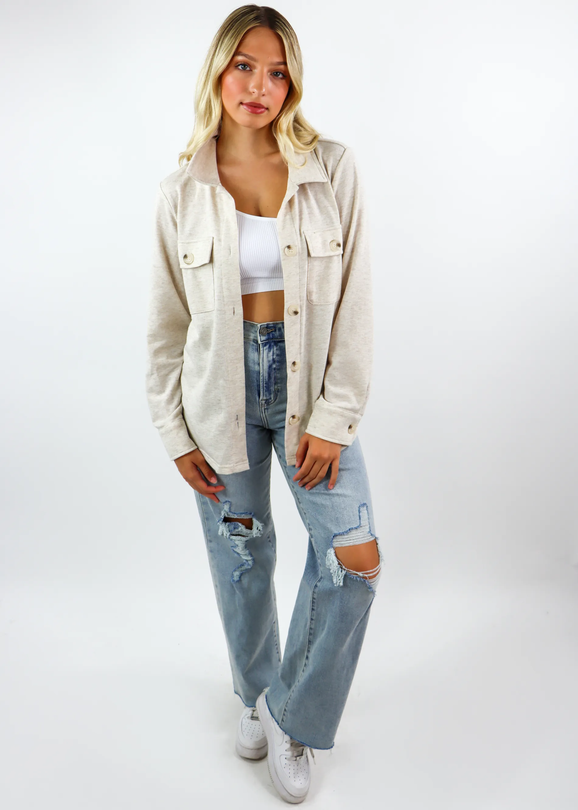 Cozy Sunday Jacket ★ Oatmeal