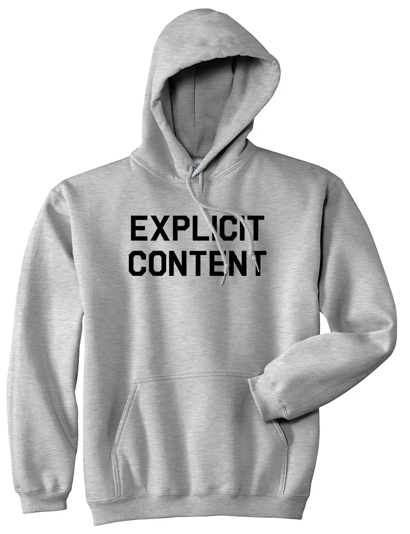 Explicit Content Mens Pullover Hoodie