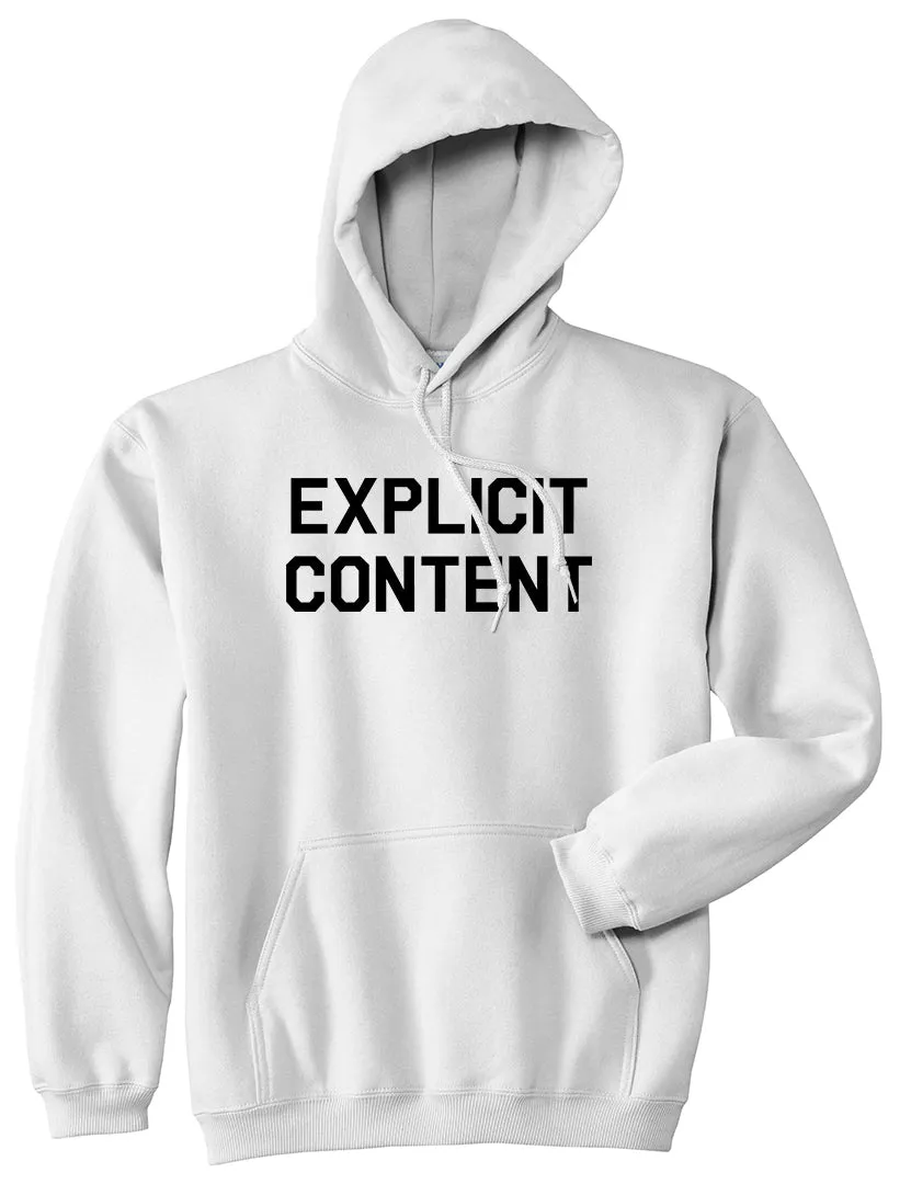 Explicit Content Mens Pullover Hoodie