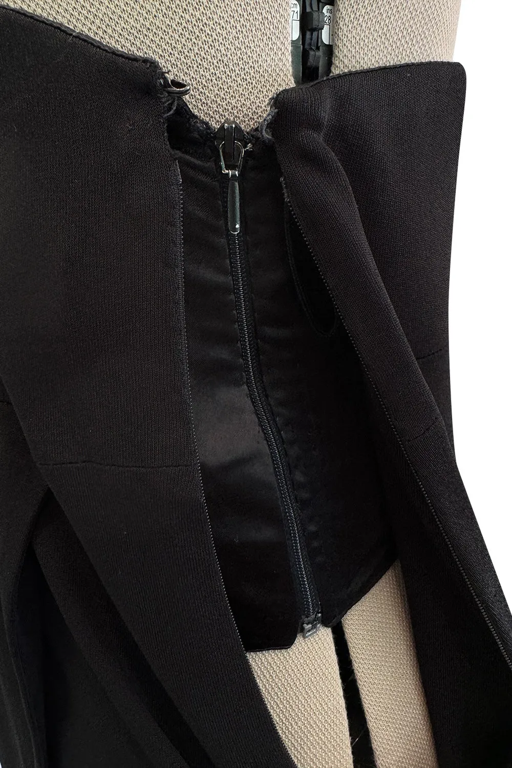 Important Fall 1997 Gianni Versace Black Strapless Dress from his Final Womans RTW Collection