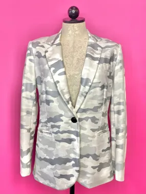 INSIGHT NY GREY CAMO PONTE BLAZER - 8