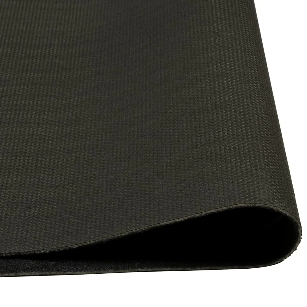 Kitchen Rug Washable Cup Black 45x150 cm Velvet