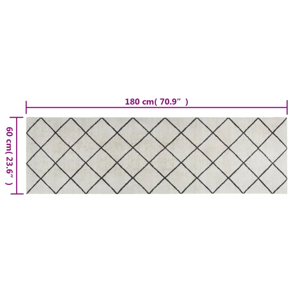 Kitchen Rug Washable Square 60x180 cm Velvet
