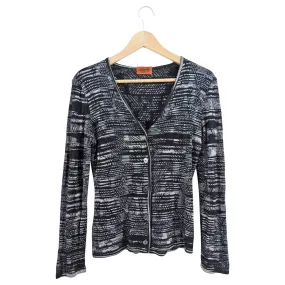 Missoni Black and Grey Knit Cardigan - 2/4