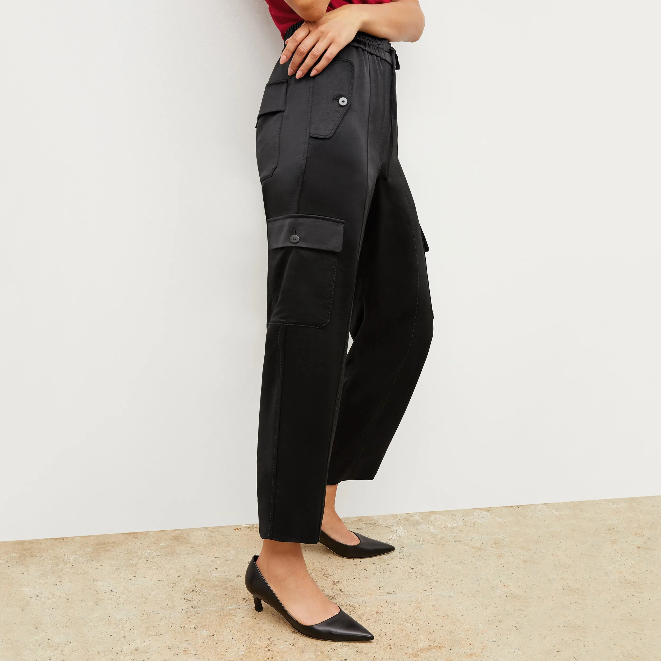M.M. LAFLEUR - Giana Pant - Everyday Satin :: Black