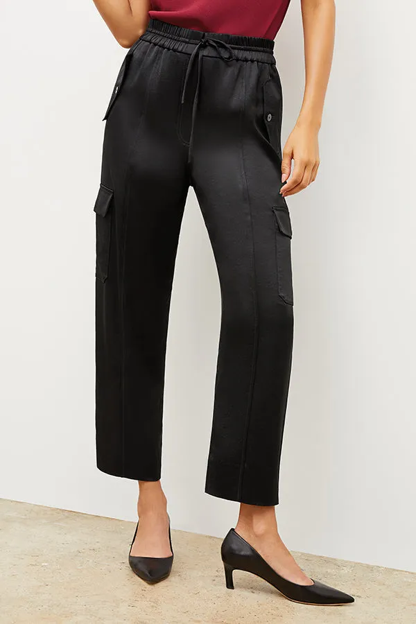 M.M. LAFLEUR - Giana Pant - Everyday Satin :: Black