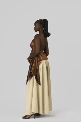 M.O.T Jira top, Strapless top with asymmetric hem M.O.T Jira top, Strapless top with asymmetric hem