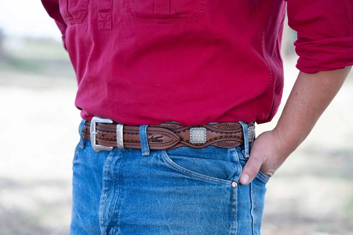 Mustang Leather Belt