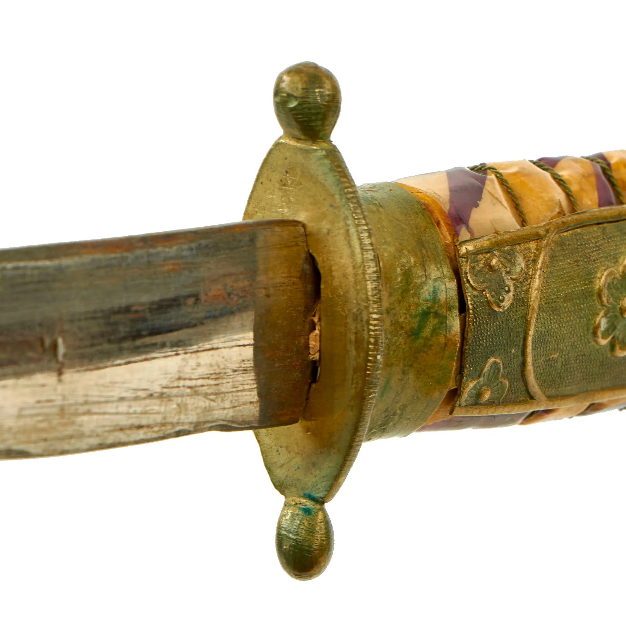 Original WWII Chinese National Revolutionary Army Officer Dagger with Scabbard & Hanger Brought Back By USN Y3c Bob Seik - Kuomintang
