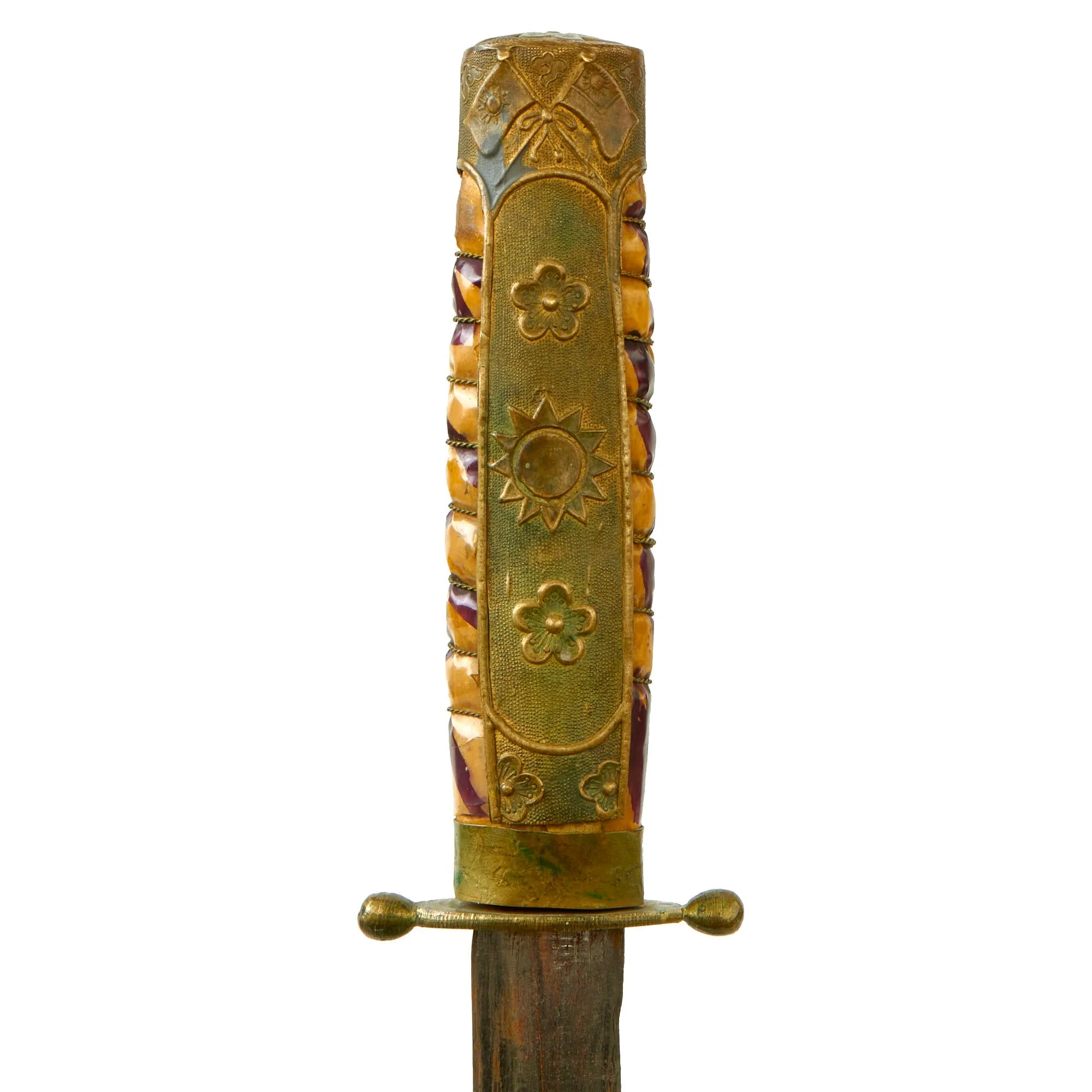 Original WWII Chinese National Revolutionary Army Officer Dagger with Scabbard & Hanger Brought Back By USN Y3c Bob Seik - Kuomintang