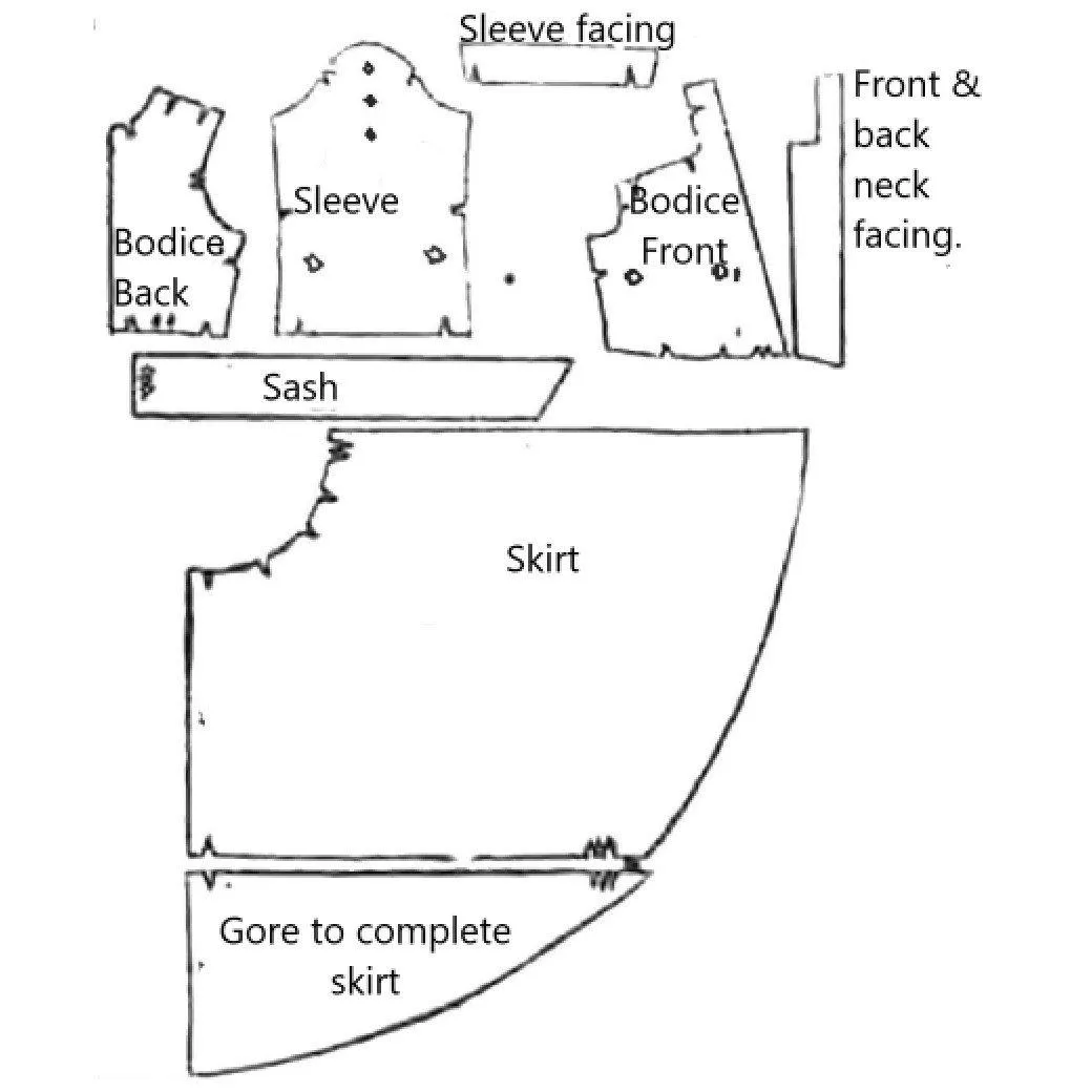 PDF - 1940's Pattern: 'Donna' Wrap Around Housecoat, Robe, Dressing Gown -  Bust 36” (91cm) - Download