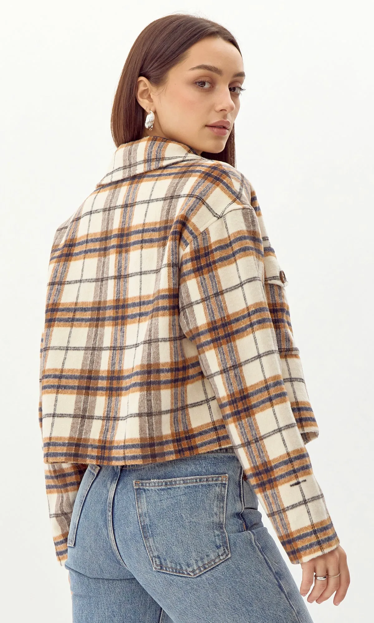 Roula Plaid Short Shacket