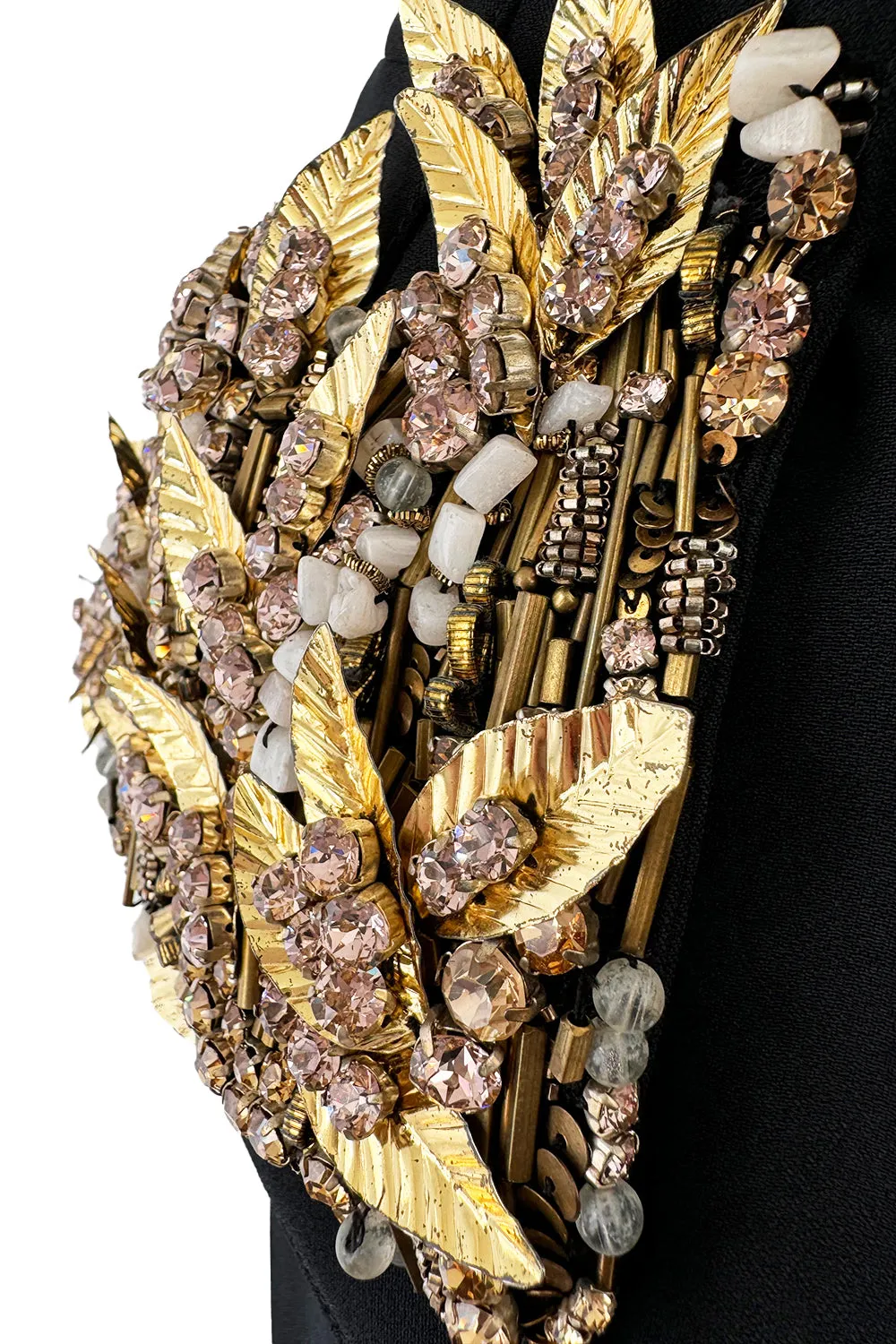 Spectacular Spring 2014 Alexander McQueen by Sarah Burton Strapless Crystal Detailed Peplum Dress