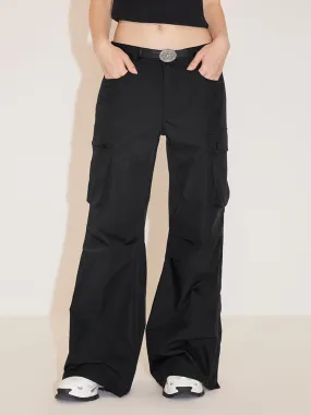 Sporty Flared Cargo Jeans Sporty Flared Cargo Jeans