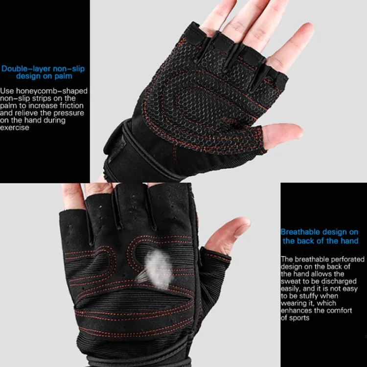 ST-2120 Gym Exercise Equipment Anti-Slip Gloves, Size: S(Black)