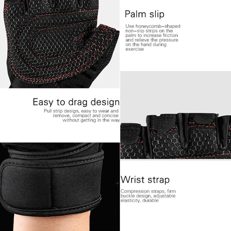 ST-2120 Gym Exercise Equipment Anti-Slip Gloves, Size: S(Black)