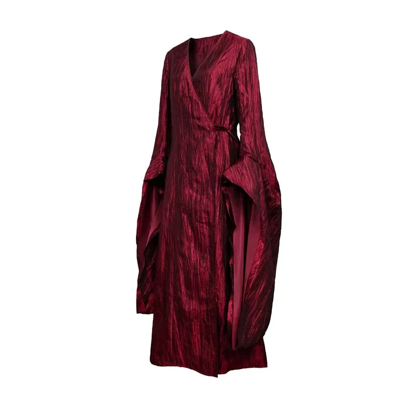 The Red Woman Dress Robe