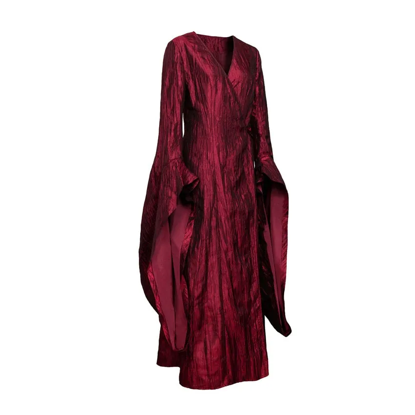 The Red Woman Dress Robe