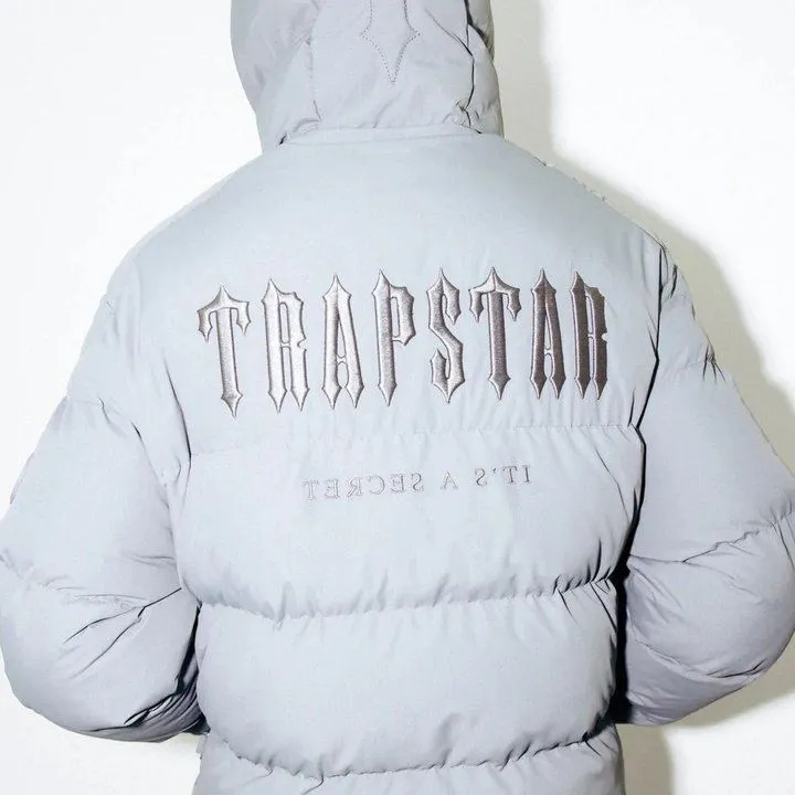 Trapstar Decoded Hooded Puffer Jacket 2.0 -  Grey