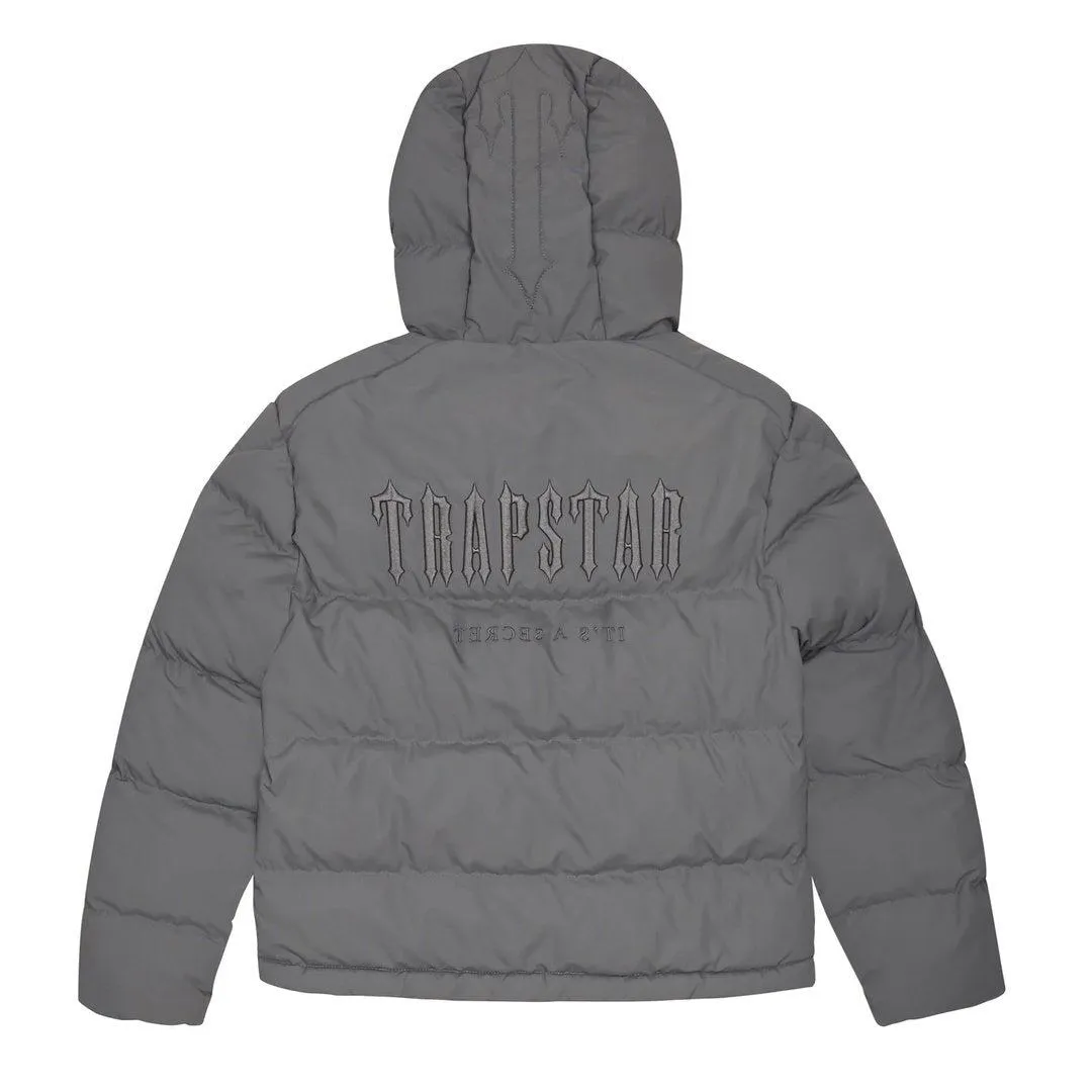 Trapstar Decoded Hooded Puffer Jacket 2.0 -  Grey