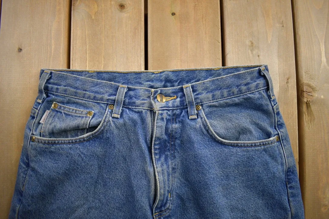 Vintage 1990s Carhartt Blanket Lined Work Pants Size 33x34