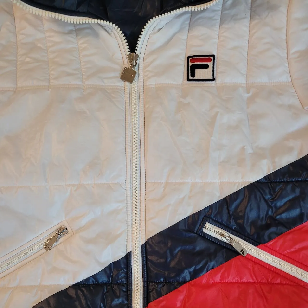 VINTAGE FILA COLORBLOCK PUFFER DOWN JACKET