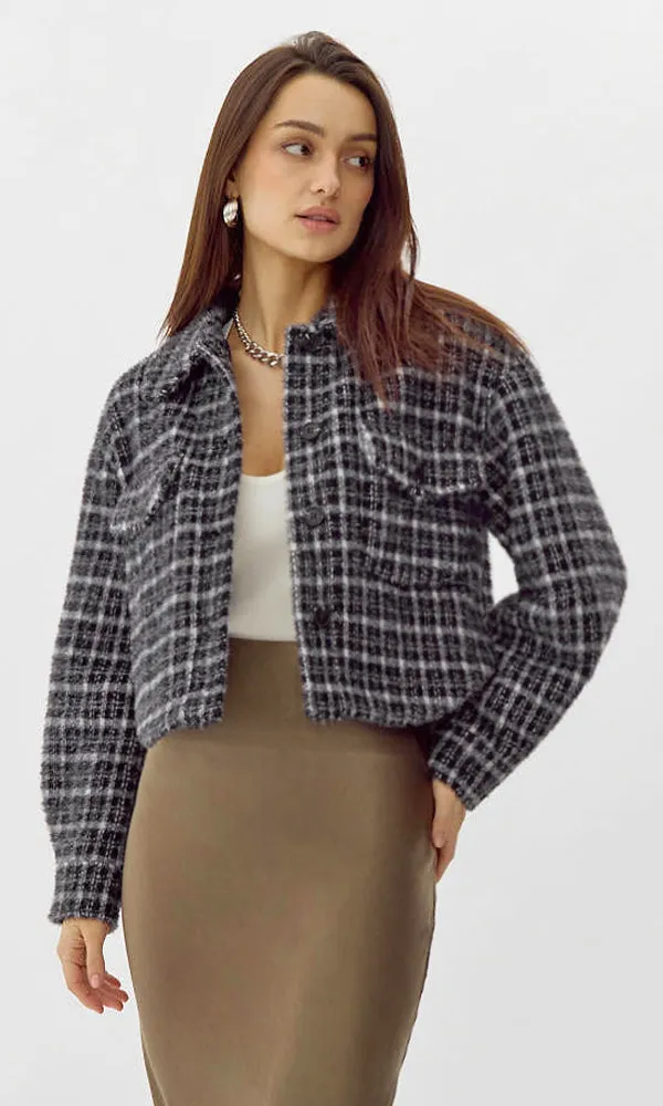 Weston Cropped Knit Shacket