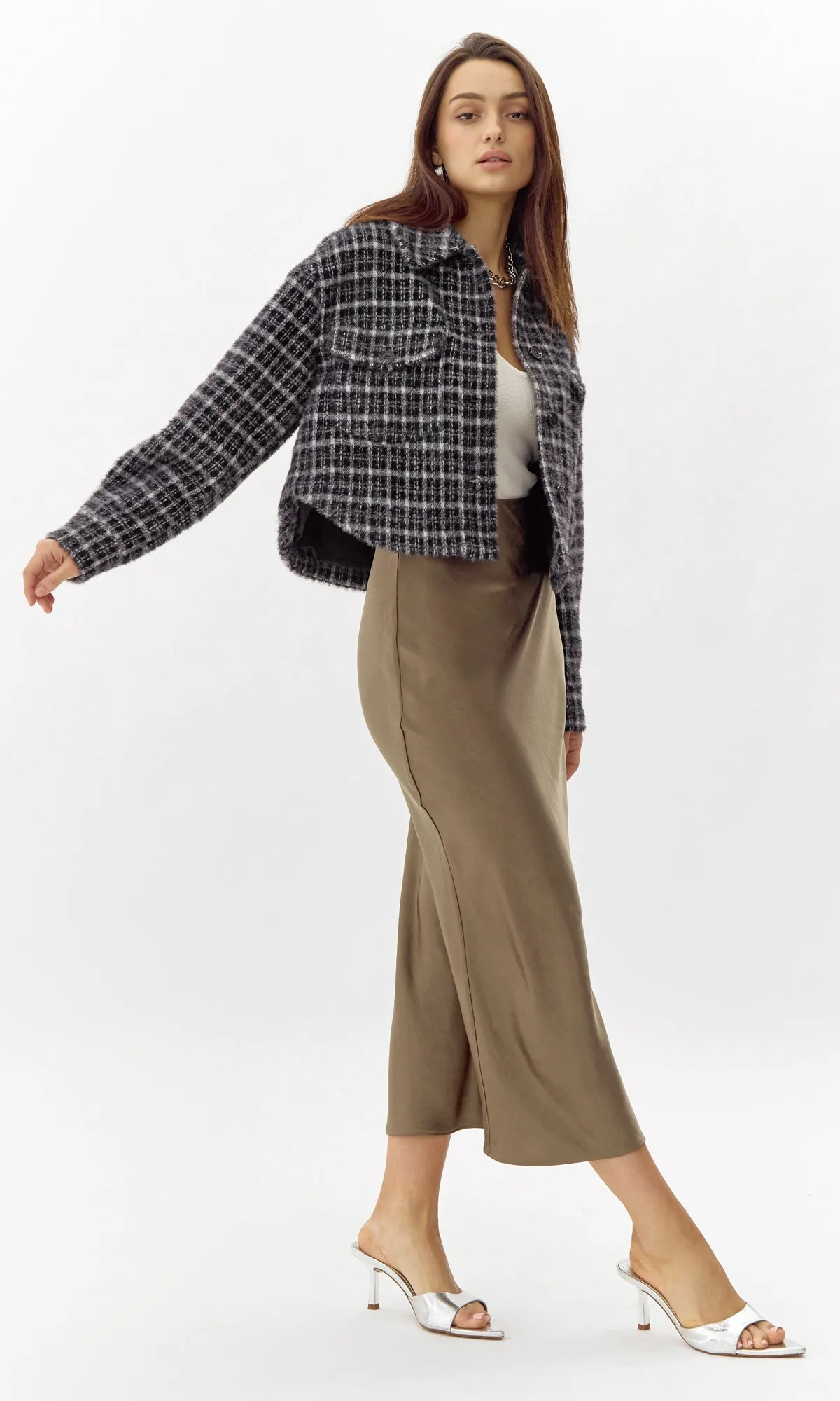 Weston Cropped Knit Shacket