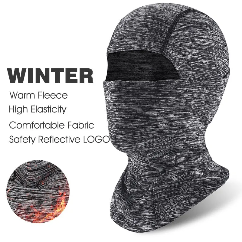 Winter Fleece Cycling Face Mask Bike Cap Windproof Men Women Sport Scarf Balaclava Ski Bicycle Motorcycle Running Neck Warmer