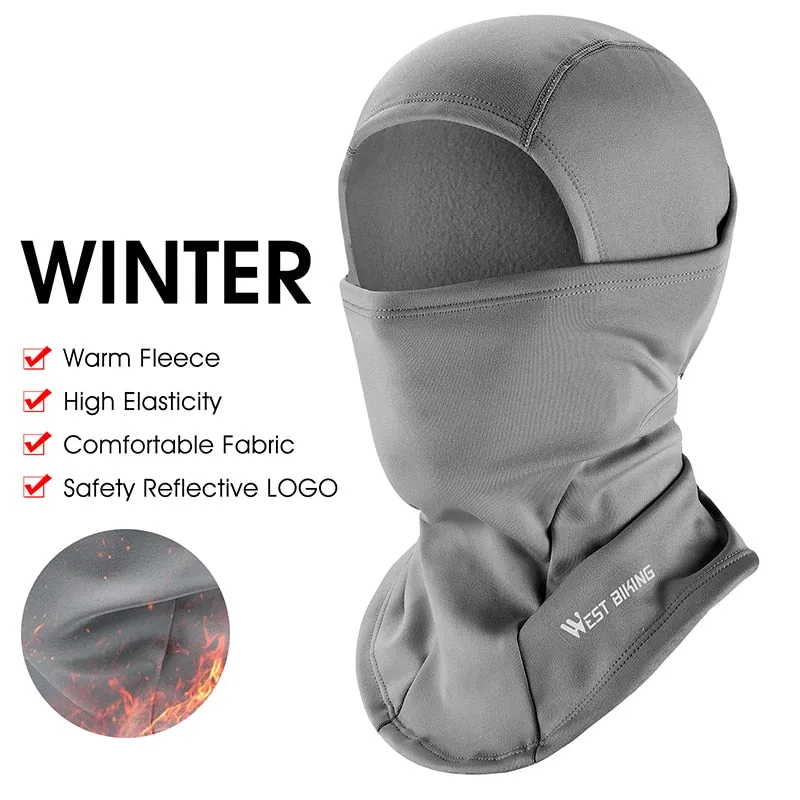 Winter Fleece Cycling Face Mask Bike Cap Windproof Men Women Sport Scarf Balaclava Ski Bicycle Motorcycle Running Neck Warmer