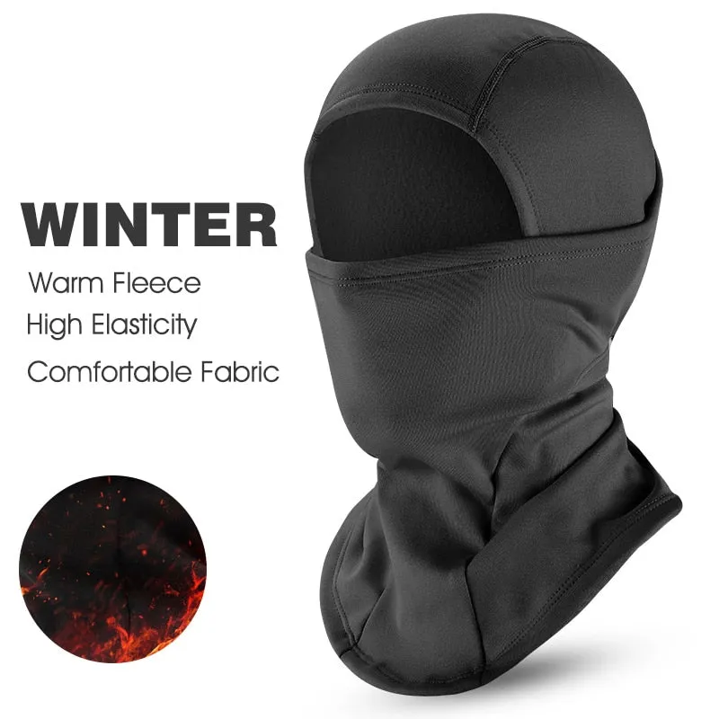 Winter Fleece Cycling Face Mask Bike Cap Windproof Men Women Sport Scarf Balaclava Ski Bicycle Motorcycle Running Neck Warmer