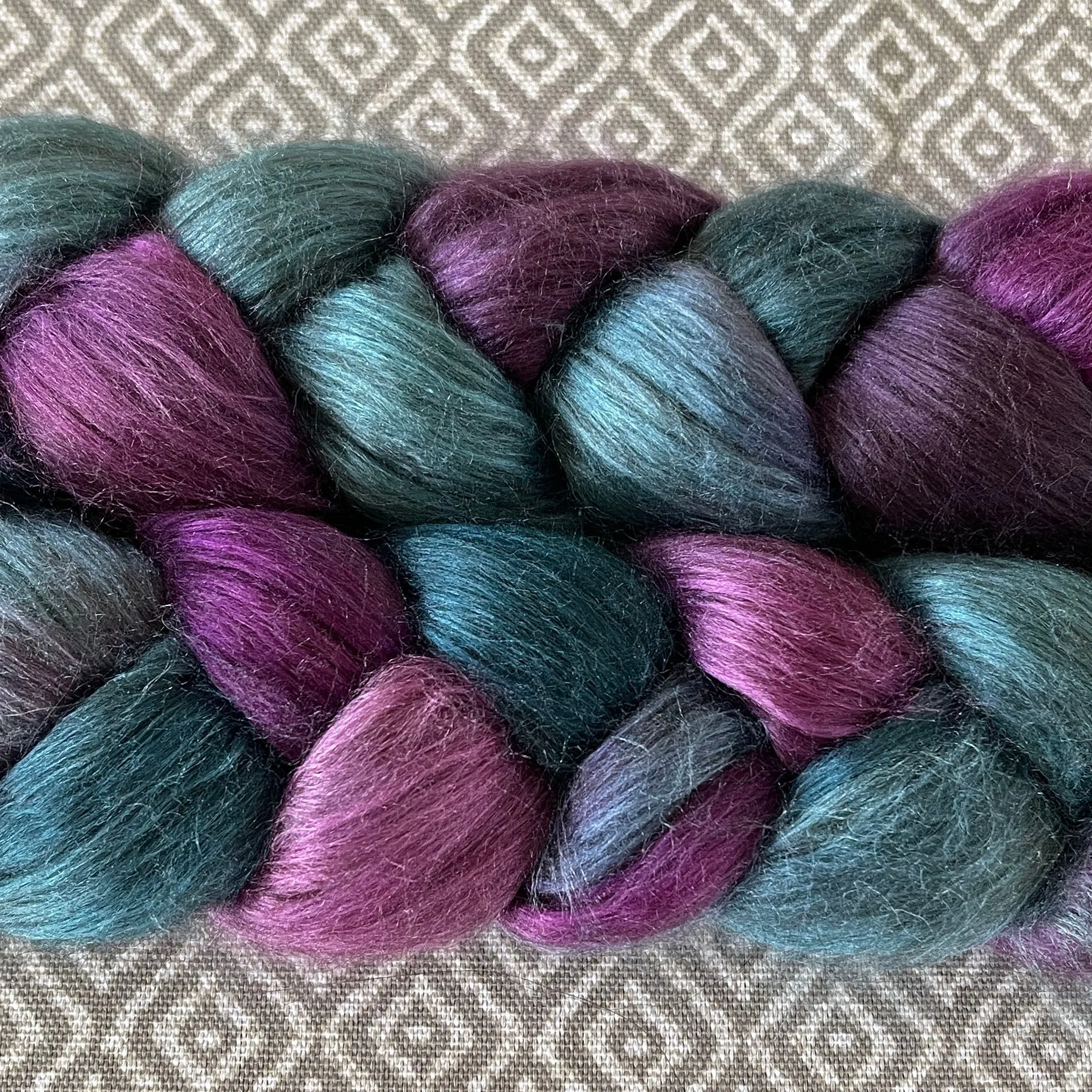 Yak Silk Roving - Twilight
