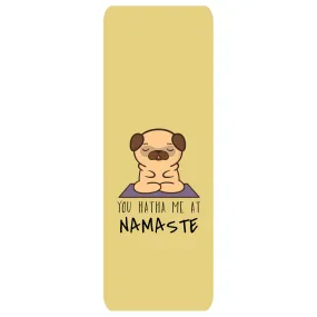 Yellow Hatha Namaste | Yogatation original v2 yoga mat